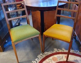 Afromosia Danish Teak Mid-Century Dining chairs, designed by Richard Hornby for Heal's (Fyne Ladye),