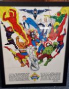 Marvel Comics 1973 Jim Steranko FOOM Original Press Poster (framed) - 78x63