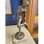 Vintage Italian Naples Bronze Sculpture, Greek origin - signed P Uccello and 39cm high