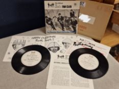The Beatles Third & Fourth Christmas Record Vinyl Flexidisc Sets - VGC