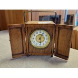 Antique Miniature French Clock w/handmade casing