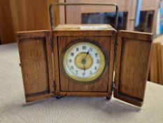 Antique Miniature French Clock w/handmade casing