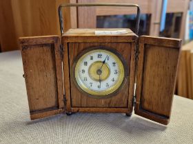 Antique Miniature French Clock w/handmade casing