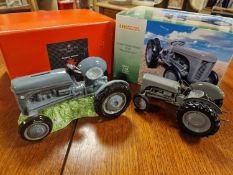 Border Fine Arts Fergie Tractor Money Box + Universal Hobbies Massey Ferguson TE20 Tractor - Farming