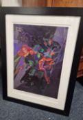 Green Hornet Strikes Jim Steranko 1930's Style Signed Original Poster (framed) - comic book interest