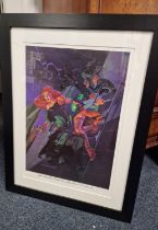 Green Hornet Strikes Jim Steranko 1930's Style Signed Original Poster (framed) - comic book interest