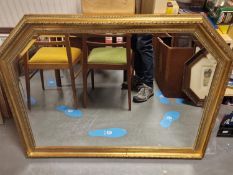 Very Large Gilded Bevelled Edge Mirror