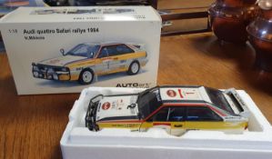 Auto Art Autoart Millennium Audi Quattro Safari Rally Car Toy Car Model, 1:18 Scale (boxed)