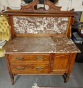 Marble Topped Bathroom/Bedroom Sideboard