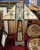 Early Tiffany Style Lamp - 65cm high