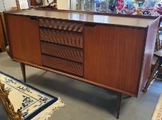 Afromosia Teak Mid-Century 4-drawer Sideboard, designed in the Danish style by Richard Hornby (Fyne