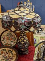 Retro Tiffany Style Lamp - 67cm high