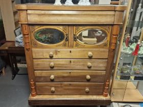 Antique Pine 'Scotch' Arts & Crafts Cabinet