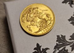 Gold 22ct 1925 Full Sovereign Coin, 8.00g, unboxed