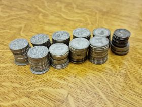 Collection of 1920-1946 Silver Sixpence and Threepence Coins - 450.3g