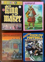 Avalon Hill Quartet of Strategic Wargames Military, Medieval & Sports Board Games, inc Samurai, King