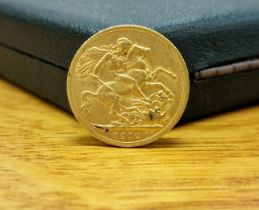 Gold 22ct 1912 Full Sovereign Coin, 8.00g, unboxed