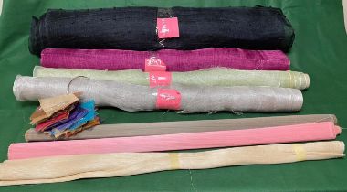 Various Bundles of Sinamay Milliner Hatmaking Fabric material