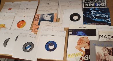 Approx 40 7" Vinyl singles record collection, featuring Madonna, Adam & the Ants, Gary Numan, Orches