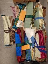 Group of Seven Milliner's Silks fabrics for Hatmaking Design