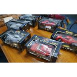 Set of 6 Bburago boxed diecast 1/18-scale sportscars