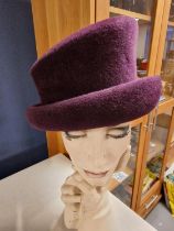 Philip Somerville Designer Ladies' Hat - 24.5cm diameter x 15cm high
