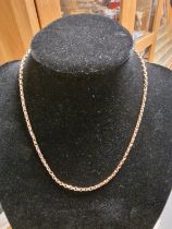 9ct Gold Chain Becklace - Length 50.5cm Weight 11.52g