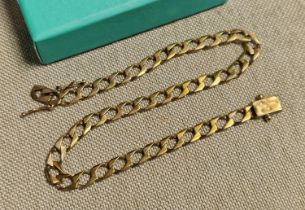 9ct Gold Bracelet Length 21.5cm Weight 5.03g