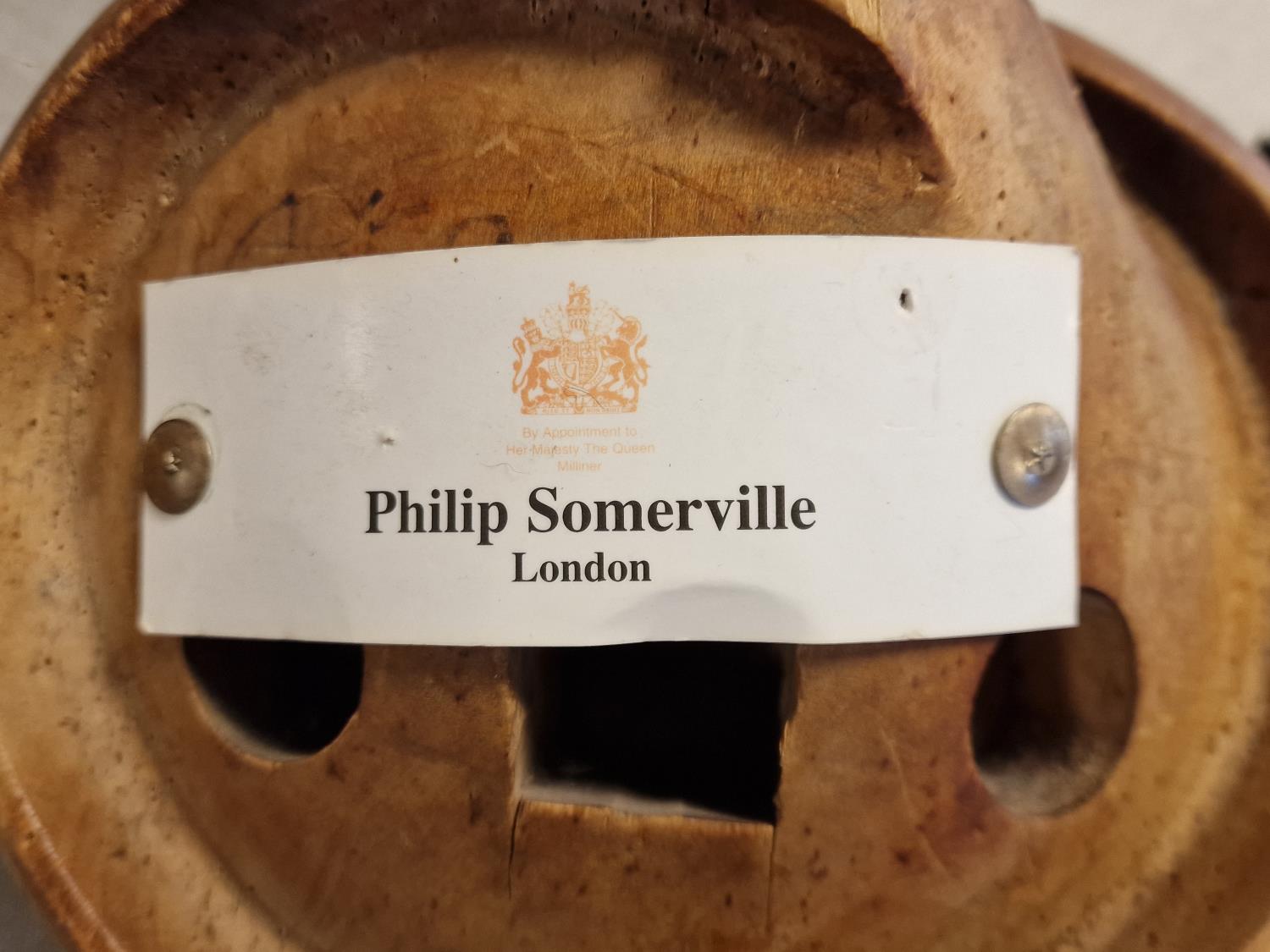 Philip Somerville Designer Milliner's Hat Block - Royal Milliner to the Queen - Image 5 of 5