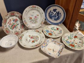 Chinese Plate Collection inc some 19th Century Examples