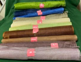 Various Bundles of Sinamay Milliner Hatmaking Fabric material