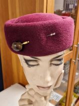 Philip Somerville Designer Ladies' Pillbox Hat - 21cm diameter x 9cm high