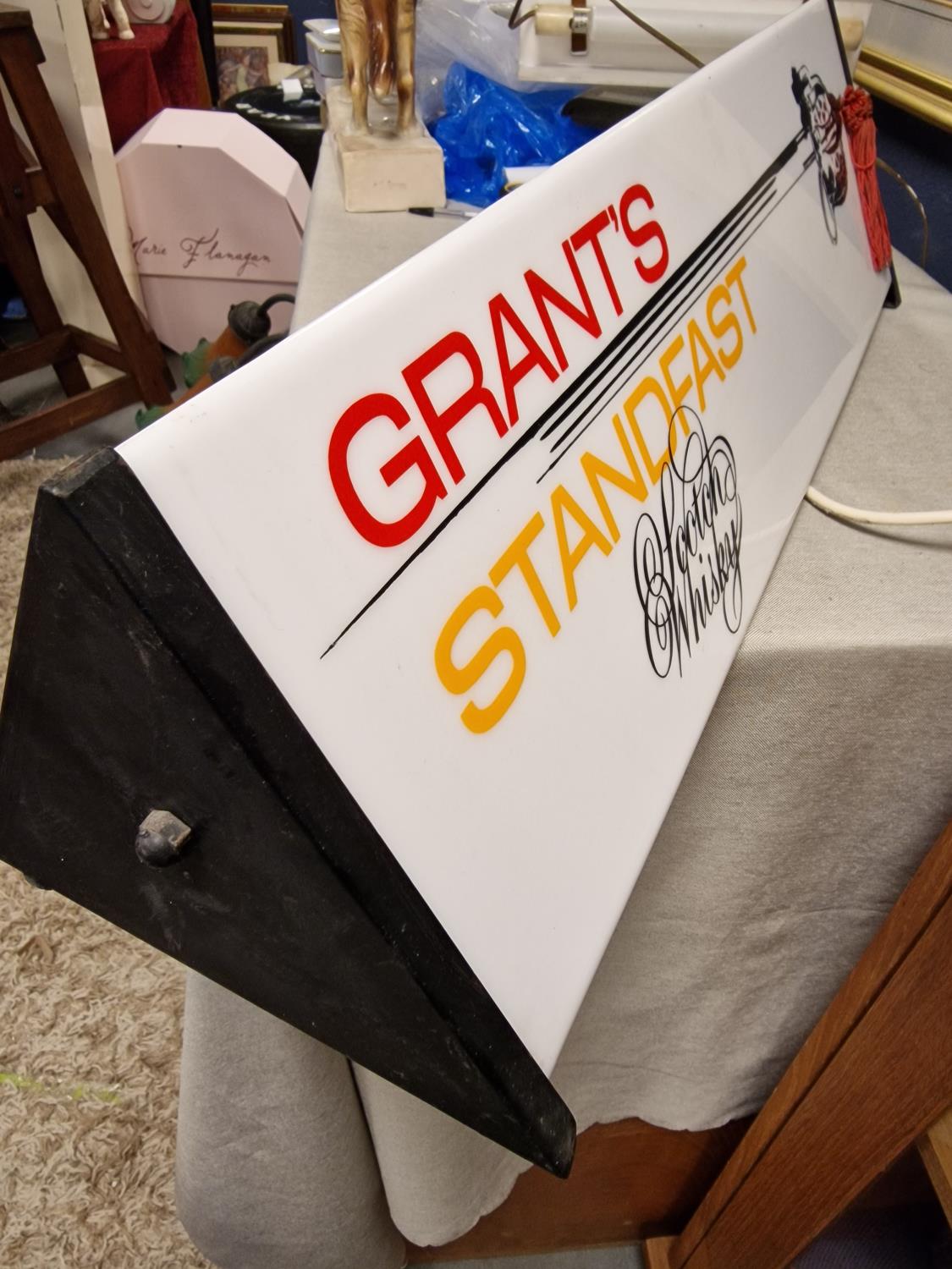 Grants Standfast Scotch Whisky Light-Up Advertising Sign - 64.5cm long - Breweriana Interest - Image 2 of 2