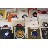 Approx 59 7" Vinyl Record singles by 1960s/70s heavier rock artists, incl. Jimi Hendrix, Bob Dylan,