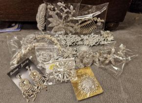 Collection of As-New Costume Jewellery Accessories for hatmakers and Milliners