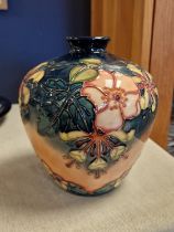 Moorcroft Floral Foxglove Pattern, by Rachel Bishop but unsigned, 7" high