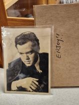 Orson Welles Hollywood Movie Film Signed Lobby Card