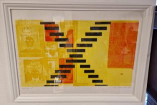 Ian Colverson (1940-2022) Artist Proof Modern Art Screen Print - 77x57cm inc frame