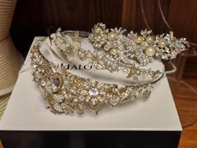 Tiara Collection, All Halo & Co With Named Box As New - Milliner/Wedding/Prom Accessory w/Diamantes