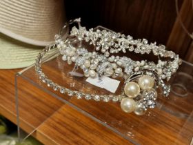 Tiara Collection, Unboxed But As New - Milliner/Wedding/Prom Accessory w/Diamantes & Simualted Pearl