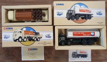 Corgi Classics Die Cast Set of Five Lorries (some limited editions), comprising Foden Milk Tanker, S