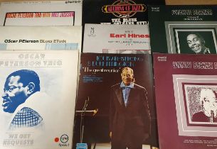 8 Jazz LPs Vinyl by Oscar Peterson, Charlie Parker, Sidney Bechet etc