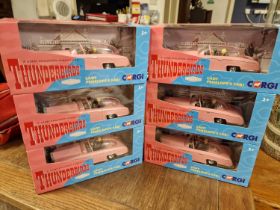 Thunderbirds Corgi Miss Penelope Group of Six Boxed Die Cast Toy Model Cars