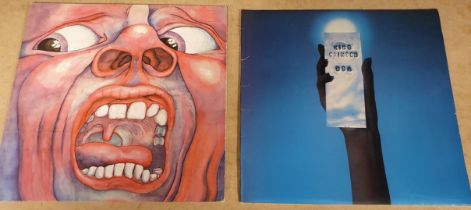 2 Vinyl Record LPs by King Crimson, comprising 'In the Court of the Crimson King' [ILPS 9111] and 'U