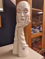 Mannequin Vintage French Fashion Designer Dior Style Milliner's Bust Model - 60cm high - possibly an