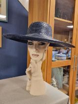 Philip Somerville Designer Ladies' Summer Wide Brim Hat - 48cm diameter x 10cm high