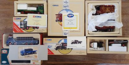Corgi Classics Die Cast Set of Six Lorries (some limited editions), comprising LMS set (AEC Cabover