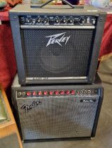 Fender 85 Guitar Amplifier + an Additional Peavey Amp - both VGC in working order