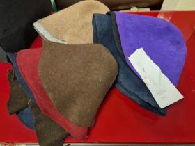 13x Milliner's Wool Hoods