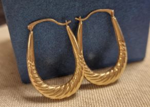 9ct Gold Earrings Weight 1.59g